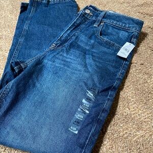 NWT Gap High Rise Straight Dark Wash Jeans